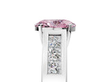 White gold Fancy Pink Oval Cut Cut Channel Set Solitaire Ring with Four-Prong Setting_17