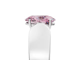 White gold Fancy Pink Oval Cut Cut Diamond Channel Set Solitaire Ring with Four-Prong Setting_149
