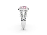 White gold Fancy Pink Oval Cut Cut Halo Split Shank Prong Set Ring_2