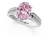 White gold Fancy Pink Oval Cut Cut Pave Split Shank Engagement Ring with Four-Prong Setting_13
