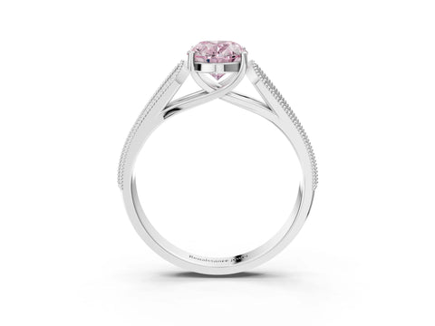 White gold Fancy Pink Oval Cut Cut Pave Split Shank Engagement Ring with Four-Prong Setting_15
