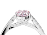 White gold Fancy Pink Oval Cut Cut Pave Split Shank Engagement Ring with Four-Prong Setting_16