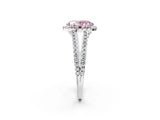 White gold Fancy Pink Oval Cut Diamond Halo Split Shank Engagement Ring_53