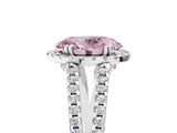 White gold Fancy Pink Oval Cut Diamond Halo Split Shank Engagement Ring_56