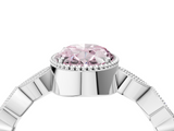 White gold Fancy Pink Oval  Cut Diamond Milgrain Marquise Band with Prong Setting_7