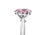 White gold Fancy Pink Oval Cut Diamond Solitaire Engagement Ring with Classic Band and Four-Prong Setting_121
