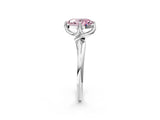 White gold Fancy Pink Oval Cut Diamond Solitaire Engagement Ring with Four-Prong Setting and Classic Band_22