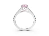 White gold Fancy Pink Oval Cut Diamond Split Shank Pavé Engagement Ring with Four-Prong Setting_72