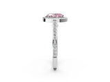 White gold Fancy Pink Oval  Cut Halo Pave Split Shank Prong Setting Ring_34