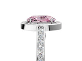 White gold Fancy Pink Oval  Cut Halo Pave Split Shank Prong Setting Ring_37
