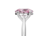 White gold Fancy Pink Oval Cut Solitaire Diamond Ring with Six-Prong Setting and Classic Band_53