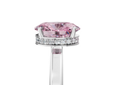 White gold Fancy Pink Oval  Cut Solitaire Engagement Ring with Four-Prong Setting on a Classic Band_25