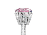 White gold Fancy Pink Oval Cut Solitaire Split Shank Pave Diamond Engagement Ring with Four-Prong Setting_53