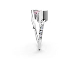 White gold Fancy Pink Oval Cut Solitaire Tension-Set Diamond Split Shank Ring_2