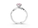 White gold Fancy Pink Oval Cut Solitaire Twist Pave Diamond Engagement Ring with Prong Setting_27
