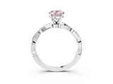 White gold Fancy Pink Oval Cut Solitaire Twisted Pave Band with Four-Prong Setting_18