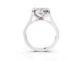 White gold Fancy Pink Oval  Diamond Cluster Halo Solitaire with Four-Prong Setting_92