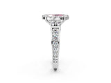 White gold Fancy Pink Oval  Halo Diamond Engagement Ring with Split Shank and Four-Prong Setting_69