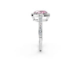 White gold Fancy Pink Oval  Halo Pavé Diamond Engagement Ring with Bezel Setting_51