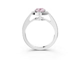 White gold Fancy Pink Oval  Halo Pavé Diamond Engagement Ring with Bezel Setting_52