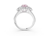 White gold Fancy Pink Oval  Halo Split Shank Diamond Engagement Ring with Prong Setting_23