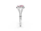 White gold Fancy Pink Oval  Halo Split Shank Pave Diamond Ring with Four-Prong Setting_51
