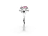 White gold Fancy Pink Oval  Halo Split Shank Pave Diamond Ring with Petal Prong Setting_46