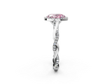 White gold Fancy Pink Oval  Halo Twist Band Solitaire Ring_22