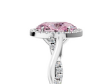 White gold Fancy Pink Oval  Halo Twist Band Solitaire Ring_25