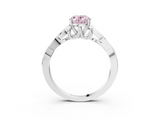 White gold Fancy Pink Oval  Solitaire Celtic Knot Engagement Ring with Four-Prong Setting_61