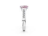 White gold Fancy Pink Oval  Solitaire Channel-Set Diamond Engagement Ring with Four-Prong Setting_34