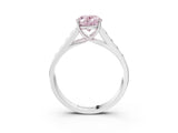 White gold Fancy Pink Oval  Solitaire Channel-Set Diamond Engagement Ring with Four-Prong Setting_35