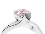 White gold Fancy Pink Oval  Solitaire Channel-Set Split Shank Ring with Tension Prong Setting_7