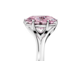 White gold Fancy Pink Oval  Solitaire Diamond Ring with Six-Prong Setting and Tapered Band_22