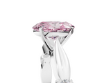 White gold Fancy Pink Oval  Solitaire Diamond Twisted Band with Four-Prong Setting_64