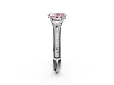 White gold Fancy Pink Oval  Solitaire Pave Split Shank Engagement Ring with Six-Prong Setting_39