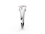 White gold Fancy Pink Oval  Solitaire Tension Set Diamond Ring_22