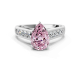 White gold Fancy Pink Pear  Brilliant Channel-Set Solitaire Ring with Four-Prong Setting_20