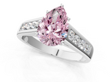 White gold Fancy Pink Pear  Brilliant Channel-Set Solitaire Ring with Four-Prong Setting_21
