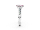 White gold Fancy Pink Pear  Brilliant Channel-Set Solitaire Ring with Four-Prong Setting_22