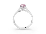 White gold Fancy Pink Pear  Brilliant Channel-Set Solitaire Ring with Four-Prong Setting_23