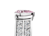 White gold Fancy Pink Pear  Brilliant Diamond Channel Set Wide Band Ring with Bezel Setting_25