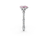 White gold Fancy Pink Pear  Brilliant Pavé Band Solitaire with Four-Prong Setting_43