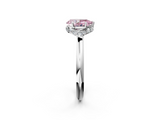 White gold Fancy Pink Pear  Brilliant Solitaire Engagement Ring with Six-Prong Setting and Classic Band_22
