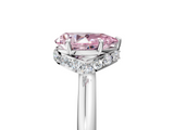 White gold Fancy Pink Pear  Brilliant Solitaire Engagement Ring with Six-Prong Setting and Classic Band_25