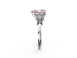 White gold Fancy Pink Pear  Brilliant Solitaire with Pave Band and Four-Prong Setting_22