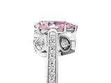 White gold Fancy Pink Pear  Cut Cathedral Pave Diamond Engagement Ring with Six-Prong Setting_38