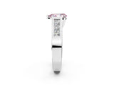 White gold Fancy Pink Pear Cut Cut Channel Set Solitaire Ring with Four-Prong Setting_26