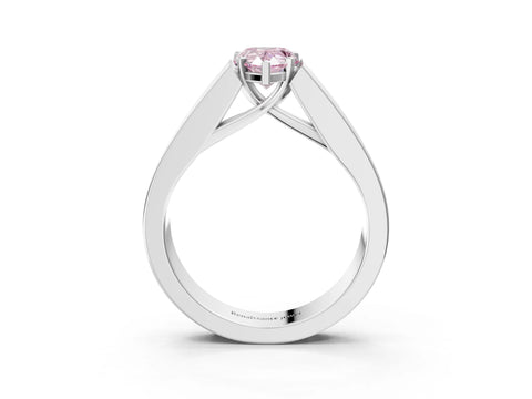 White gold Fancy Pink Pear Cut Cut Channel Set Solitaire Ring with Four-Prong Setting_27