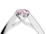 White gold Fancy Pink Pear Cut Cut Channel Set Solitaire Ring with Four-Prong Setting_28